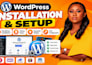 setup wordpress hosting and install wordpress on godaddy, hostinger, bluehost