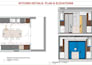 design kitchen interior and provide detailed technical drawings