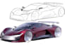 create custom car design, sketch and automotive illustration
