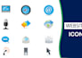 modern flat icon set for your business