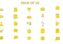 modern flat icon set for your business