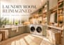 create 3d laundry room design and interior render for beautiful home