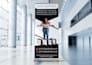 design a roll up banner, retractable banner or pull up banner