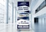 design a roll up banner, retractable banner or pull up banner