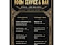 design luxury minimal menu and price list