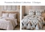 design luxury bedsheet pattern with pillow cover