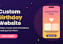 create a custom birthday website with photos and music