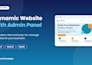 build a dynamic website with admin panel