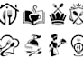 design clean solid black vector silhouettes and icon packs