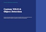 build, train custom yolo object detection model on your data