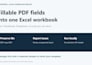 extract fillable PDF form fields to excel with a reusable script