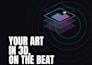 create a 3d audio reactive music visualizer from your own art