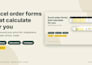 create a custom excel order form with dropdowns and auto prices