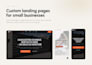 build a custom landing page in HTML, CSS and js