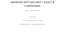 android app security audit and anti reverse engineering