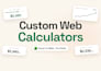 build a custom web calculator for your business