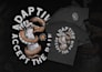 create t shirt design in vintage hand drawn style