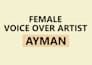 record a female voice over english and hindi and urdu