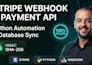 integrate stripe webhook api and python automation