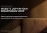 write luxury website copy and SEO content in your brand voice