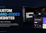 build a premium hand coded website deployed on vercel
