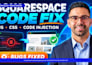 squarespace javascript fix, custom code, code injection, CSS bugs, script errors