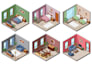 create 2d isometric illustration