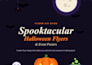 design a halloween flyer, event poster or party flyer