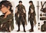 design unique character concept art and turnaround sheet
