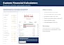 build a custom financial calculator for your website