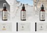 design aesthetic bottle label for wellness products