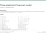 build an investor ready 3 statement financial model with scenarios