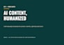 manually humanize ai content, rewrite, optimize, cite it, remove ai