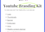 create editable youtube branding kit