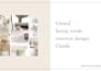 do an interior design with sample board and shopping list