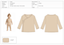 design clothing technical flat sketch, and tech pack design
