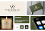 do minimalist logo design with branding kit or brand identity guidelines