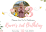 create birthday or event or  wedding  invite or flyer design