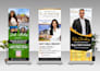 design roll up banner, retractable banner, pull up, or roller banner