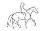 design premium luxury equestrian and horse business logo