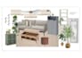 do an interior design with sample board and shopping list