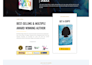 design wordpress website, wordpress landing page, ebook website, author website