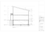 architectural floor plan and city permit drawing in autocad