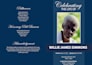 do funeral flyers, an event, obituary and program in 3hrs