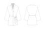 illustrate fashion technical drawing for intimates