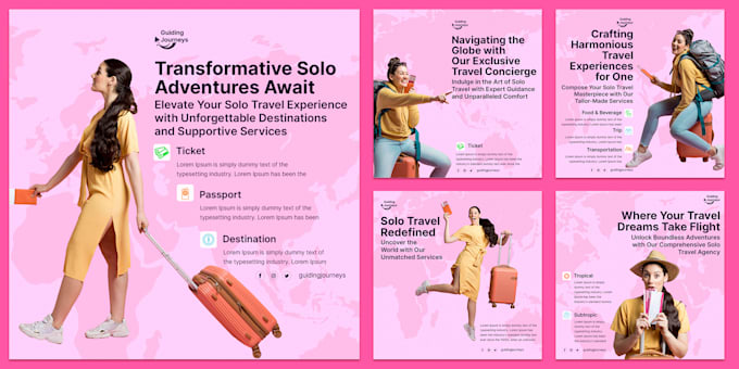 design instagram, facebook posts and ad creatives