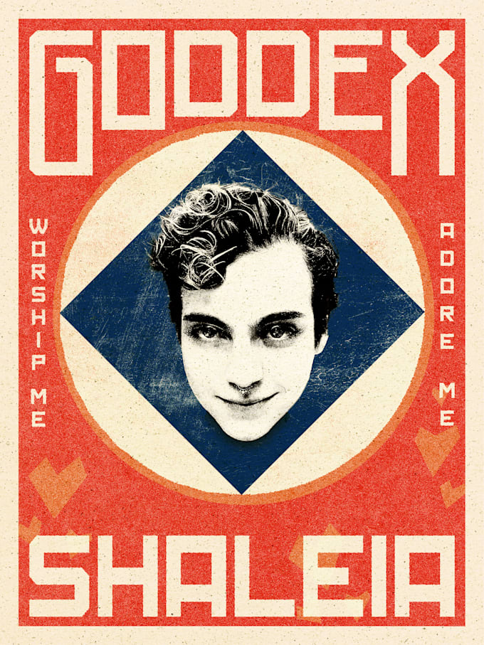 create vintage propaganda style art for you