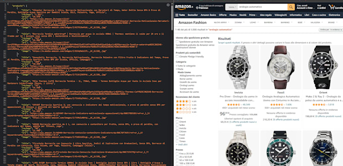 do web scrapping and create an API server