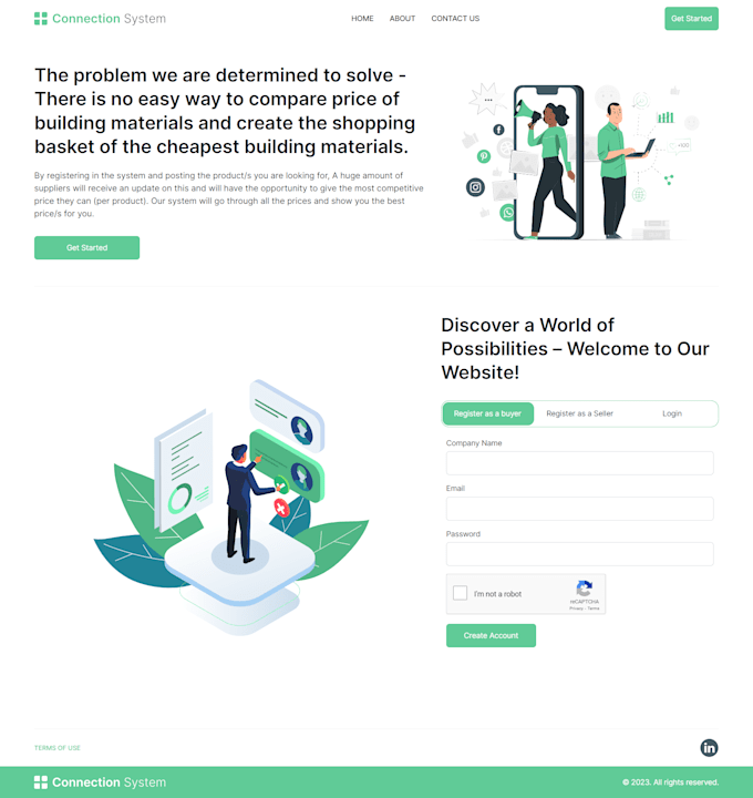 build custom website development as full stack developer, front end developer