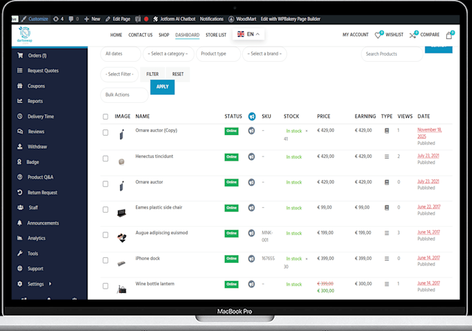 rebuild or redesign wordpress website, rebuild elementor website